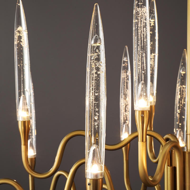 Copper Candles Chandelier: Elegant Lighting Solution-ChandeliersDecor