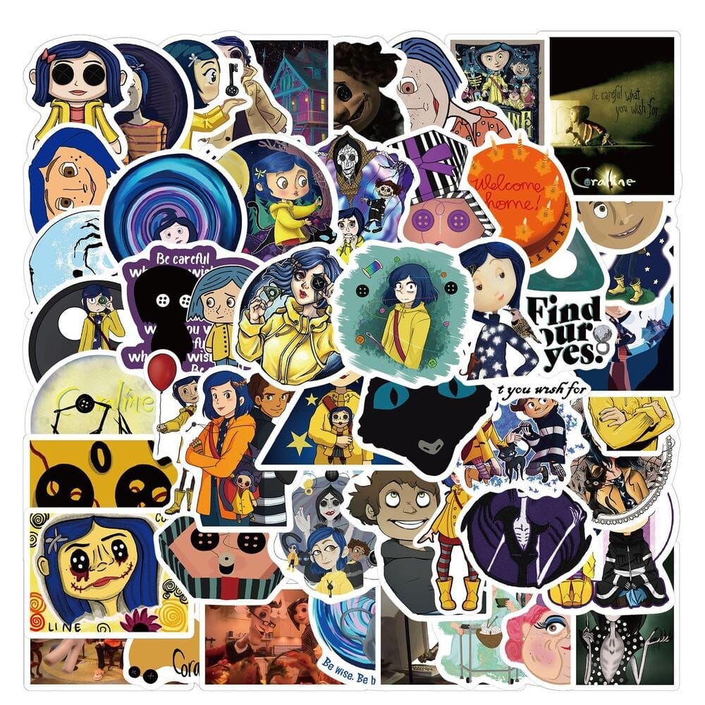 Coraline and The Secret Door Stickers: Unlock the Magic!-ChandeliersDecor