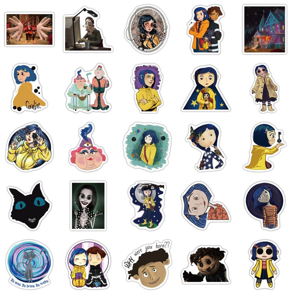 Coraline and The Secret Door Stickers: Unlock the Magic!-ChandeliersDecor