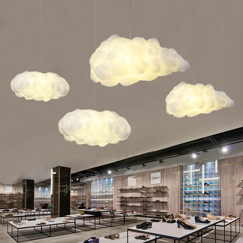 Cotton Cloud Pendant Lighting – Dreamy Glow-ChandeliersDecor