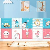 Count the Penguins Kids Wall Padded Safety Cushions Set-ChandeliersDecor