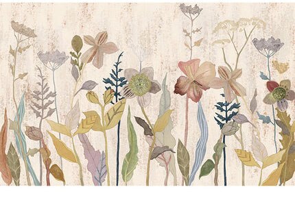 Countryside Flowers Wallpaper Mural: Enhance Your Space-ChandeliersDecor