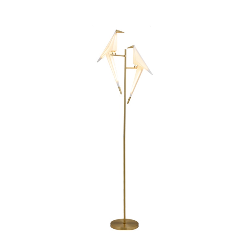 Crane The Bird LED Floor Lamp: Illuminate in Style-ChandeliersDecor