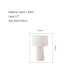 Cream Fabric Floor Lamp - Nordic Minimalist-ChandeliersDecor