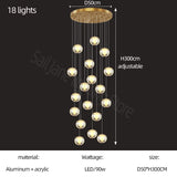 Crystal Ball Staircase Chandelier: Enhancing Your Space-ChandeliersDecor