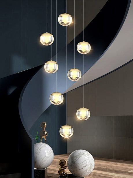 Crystal Ball Staircase Chandelier: Enhancing Your Space-ChandeliersDecor