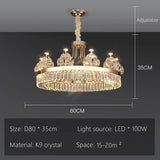 Crystal Ceiling Grand Chandelier: Elegant Lighting Fixture-ChandeliersDecor