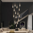 Crystal Cones Staircase Chandelier – Stunning Elegance