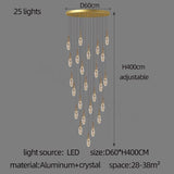 Crystal Cones Staircase Chandelier – Stunning Elegance-ChandeliersDecor