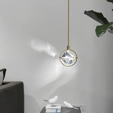 Crystal Cube LED Rotatable Pendant Chandelier-ChandeliersDecor