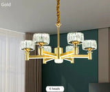 Crystal Cylinders LED Chandelier - Modern Lighting-ChandeliersDecor