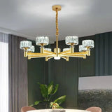 Crystal Cylinders LED Chandelier - Modern Lighting-ChandeliersDecor