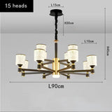 Crystal Cylinders LED Chandelier - Modern Lighting-ChandeliersDecor