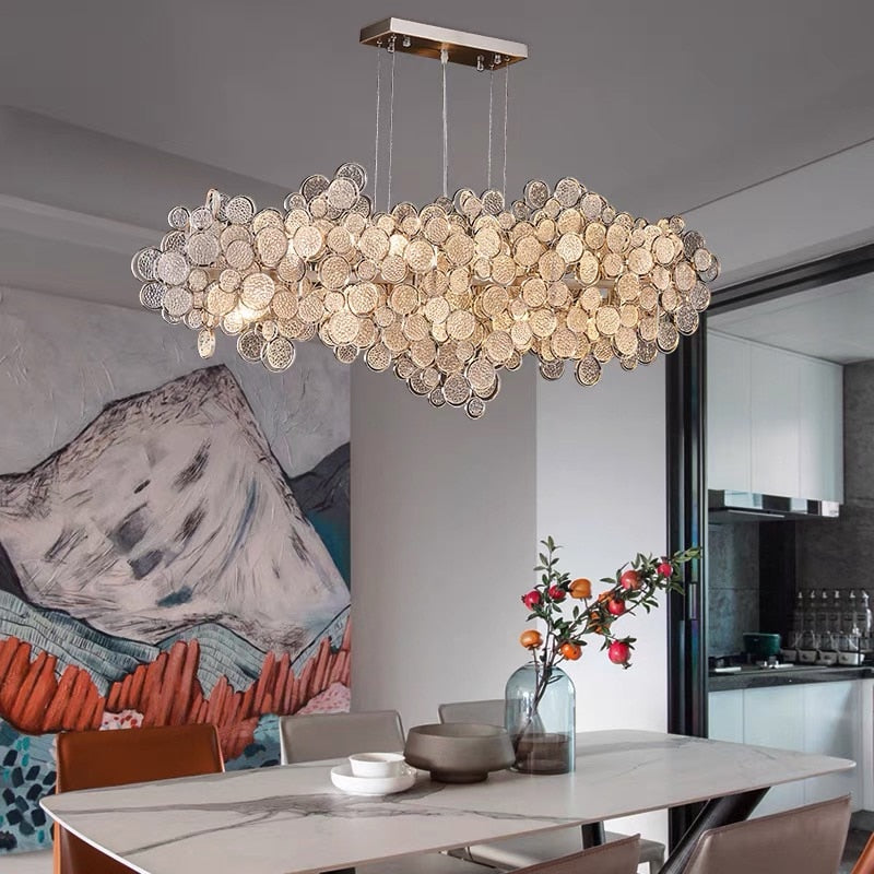 Crystal Glass Chandelier – Illuminate with Elegance-ChandeliersDecor