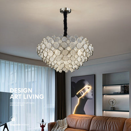 Crystal Glass Chandelier – Illuminate with Elegance-ChandeliersDecor