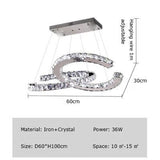 Crystal Loops Chandelier: Premium Lighting Décor-ChandeliersDecor