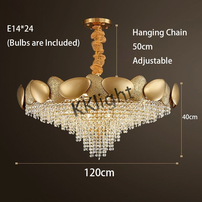 Crystal Pendant Lamp Chandelier: Illuminate with Elegance-ChandeliersDecor