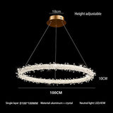 Crystal Ring Chandelier: Dazzling Lighting Fixture-ChandeliersDecor