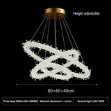 Crystal Ring Chandelier: Dazzling Lighting Fixture-ChandeliersDecor