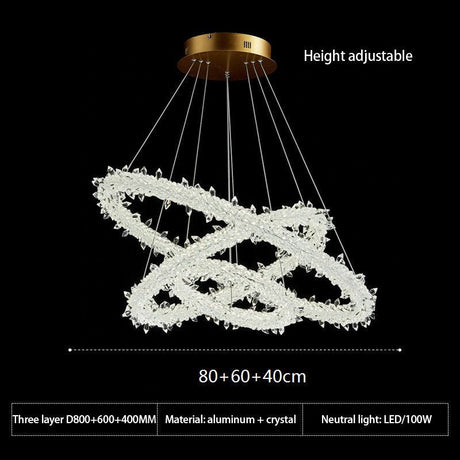 Crystal Ring Chandelier: Dazzling Lighting Fixture-ChandeliersDecor