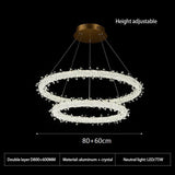 Crystal Ring Chandelier: Dazzling Lighting Fixture-ChandeliersDecor