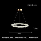 Crystal Ring Chandelier: Dazzling Lighting Fixture-ChandeliersDecor