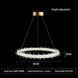 Crystal Ring Chandelier: Dazzling Lighting Fixture-ChandeliersDecor