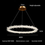 Crystal Ring Chandelier: Dazzling Lighting Fixture-ChandeliersDecor