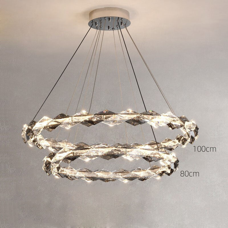 Crystal Ring Chandelier - Illumination for Every Space-ChandeliersDecor