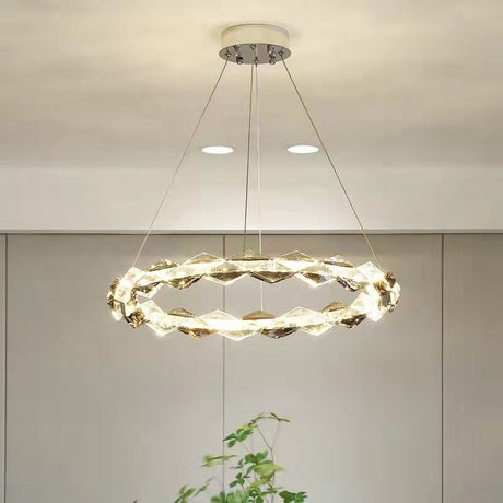 Crystal Ring Chandelier - Illumination for Every Space-ChandeliersDecor