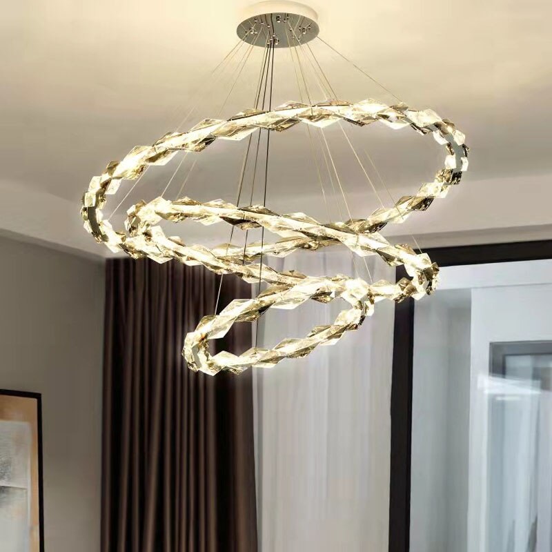 Crystal Ring Chandelier - Illumination for Every Space-ChandeliersDecor