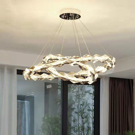 Crystal Ring Chandelier - Illumination for Every Space-ChandeliersDecor