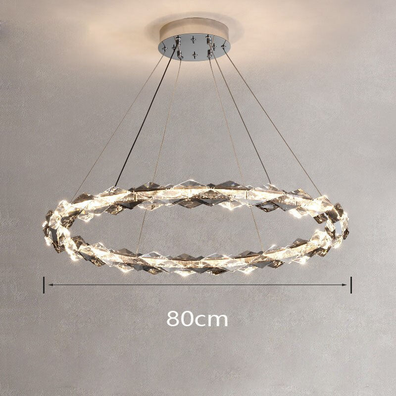 Crystal Ring Chandelier - Illumination for Every Space-ChandeliersDecor