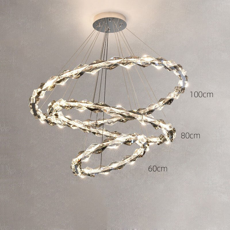 Crystal Ring Chandelier - Illumination for Every Space-ChandeliersDecor