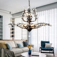 Crystal Tree Chandelier Elegant Lighting Fixture