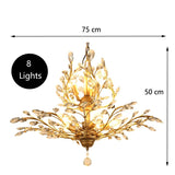 Crystal Tree Chandelier: Elegant Lighting Fixture-ChandeliersDecor