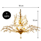 Crystal Tree Chandelier: Elegant Lighting Fixture-ChandeliersDecor