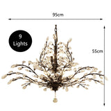 Crystal Tree Chandelier: Elegant Lighting Fixture-ChandeliersDecor