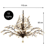 Crystal Tree Chandelier: Elegant Lighting Fixture-ChandeliersDecor