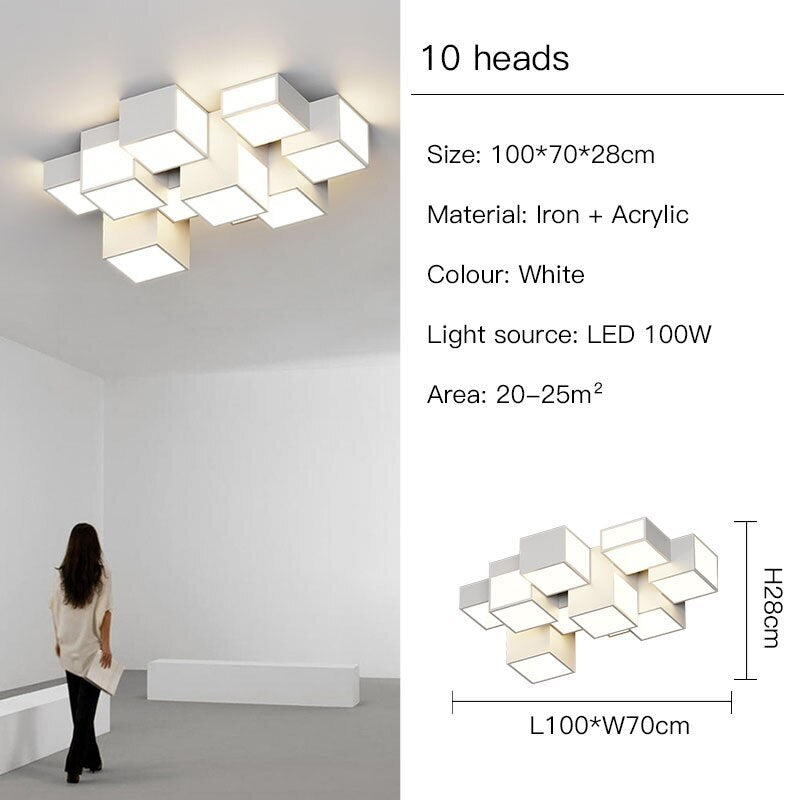 Cubes Ceiling Light - Illuminate with a Modern Flair-ChandeliersDecor