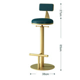 Cucina Velvet Bar Stool Chair for Kitchen Island Counter-GraffitiWallArt