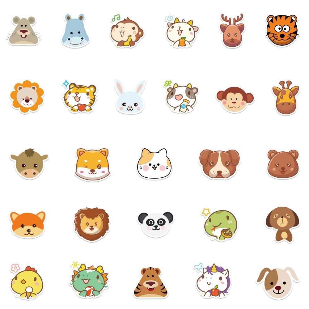 Cute Animal Avatar Stickers Pack-ChandeliersDecor