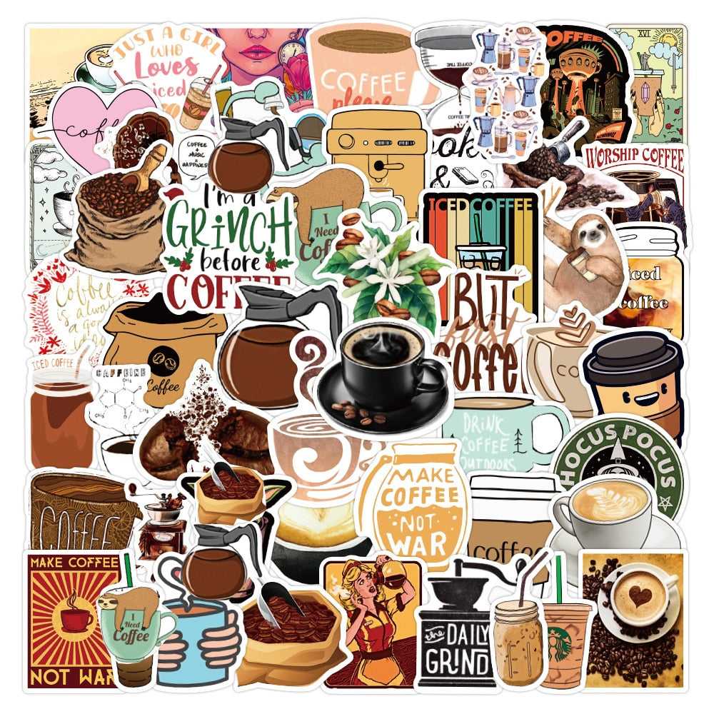 Cute Drink Stickers Pack: Adorable Beverage-ChandeliersDecor