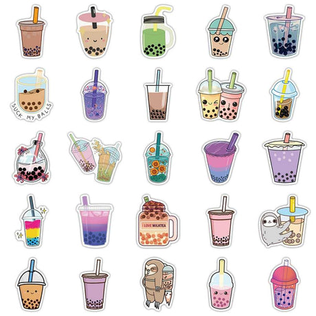 Cute Drink Stickers Pack: Adorable Beverage-ChandeliersDecor