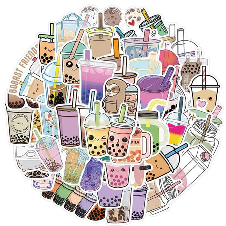 Cute Drink Stickers Pack: Adorable Beverage-ChandeliersDecor