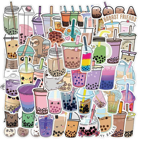 Cute Drink Stickers Pack: Adorable Beverage-ChandeliersDecor