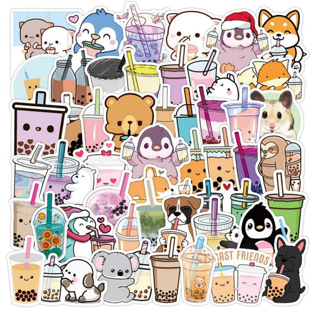 Cute Drink Stickers Pack: Adorable Beverage-ChandeliersDecor