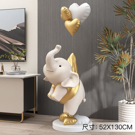 Cute Elephant Statue: Perfect Home Décor-ChandeliersDecor