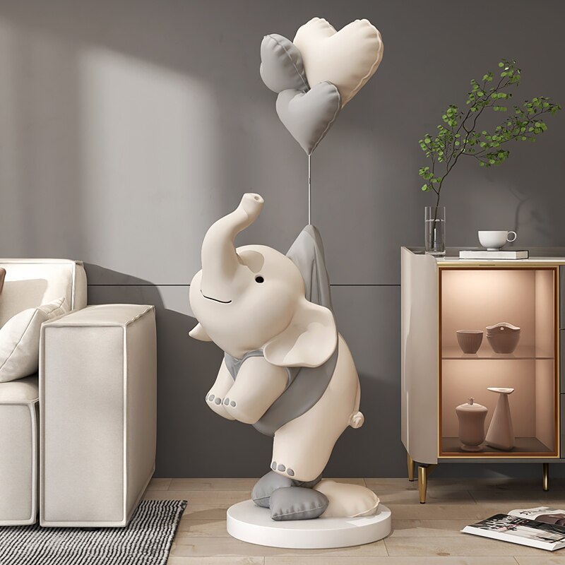 Cute Elephant Statue: Perfect Home Décor-ChandeliersDecor