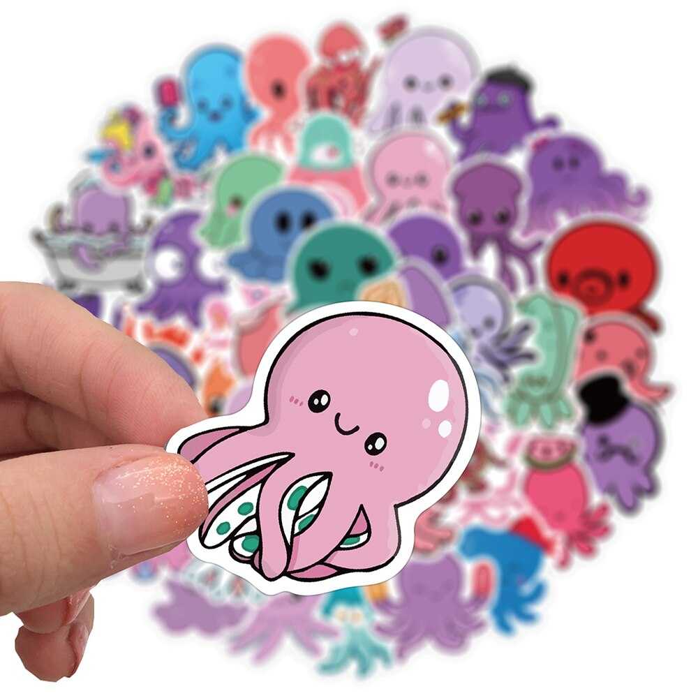 Cute Octopus Stickers Pack-ChandeliersDecor